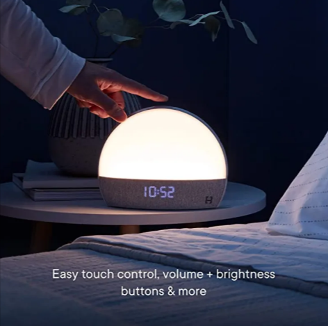 Smart clock, night light, white noise, and baby monitor