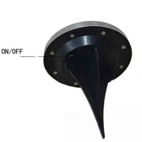 Black and silver light fixture with 'ON/OFF' label on a white background
