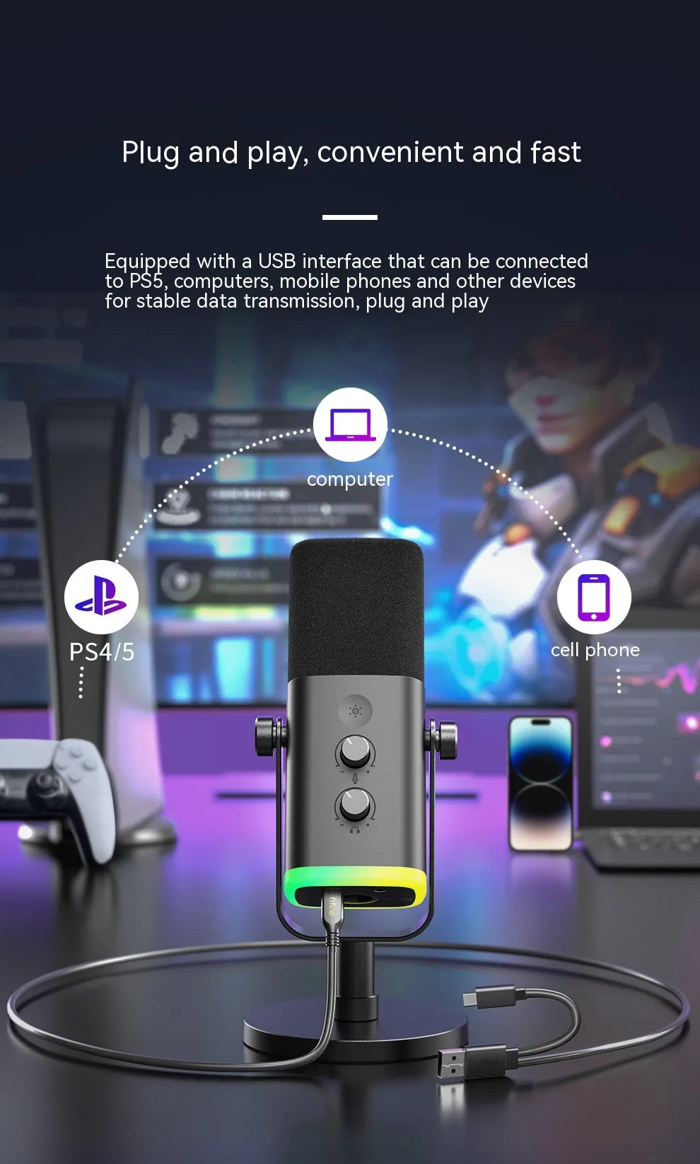 Dynamic Noise Reduction Microphone - Electric Impulse