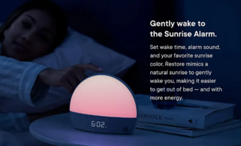 Smart clock, night light, white noise, and baby monitor