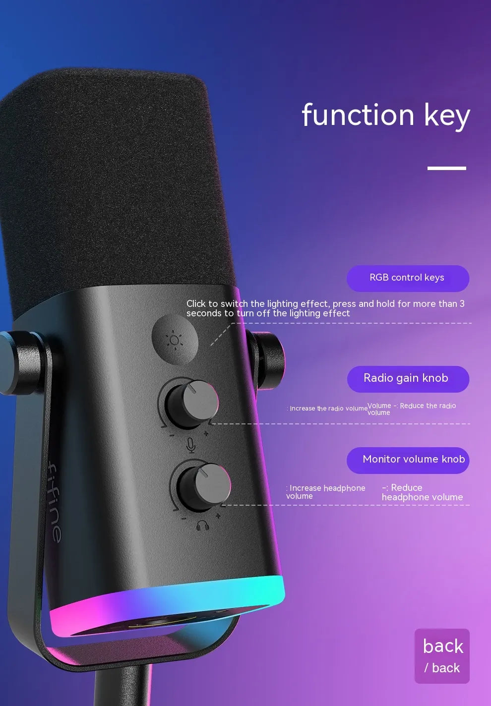 Dynamic Noise Reduction Microphone - Electric Impulse
