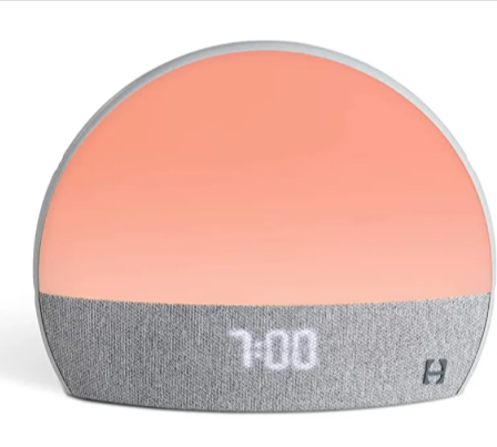 Smart clock, night light, white noise, and baby monitor