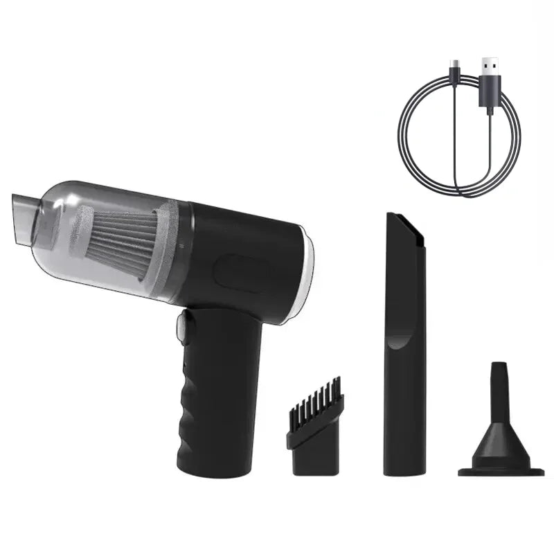 9000Pa Portable Wireless Car Vacuum Cleaner USB Charging 1200mAh Mini Wet and Dry Household Cleaning Appliance