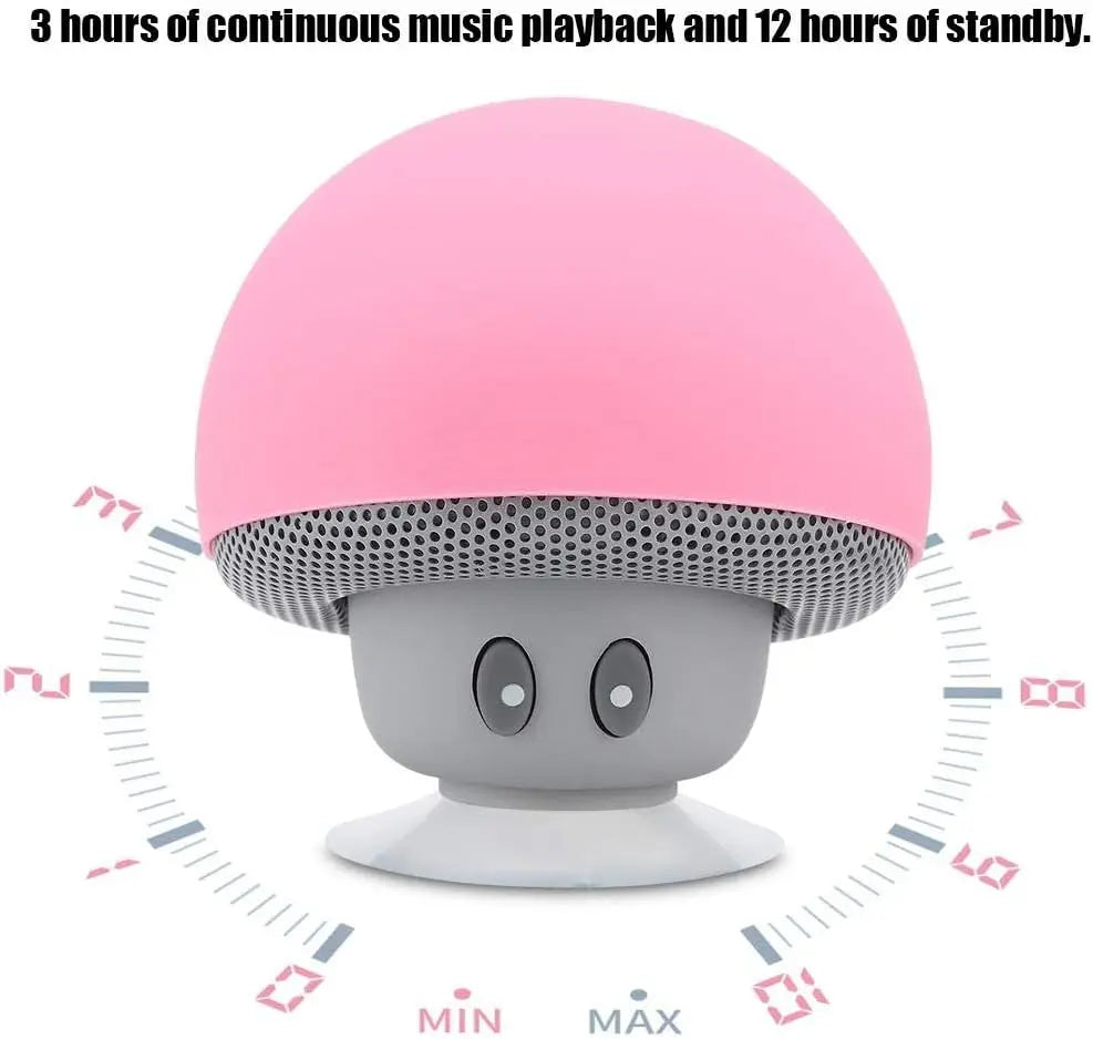 High-Quality Wireless Bluetooth Speaker with Subwoofer and 30ft Range - Perfect for Cycling, Picnics, and Outdoor Use with Suction Cup