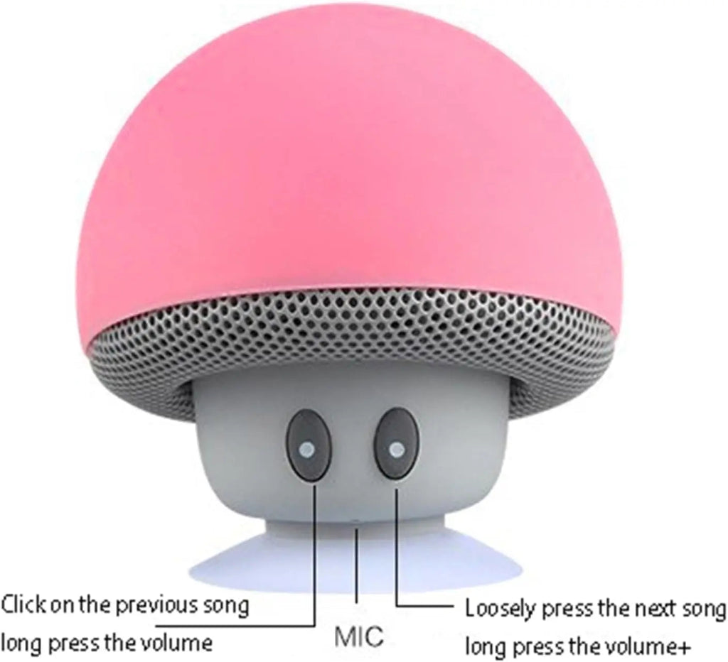 High-Quality Wireless Bluetooth Speaker with Subwoofer and 30ft Range - Perfect for Cycling, Picnics, and Outdoor Use with Suction Cup