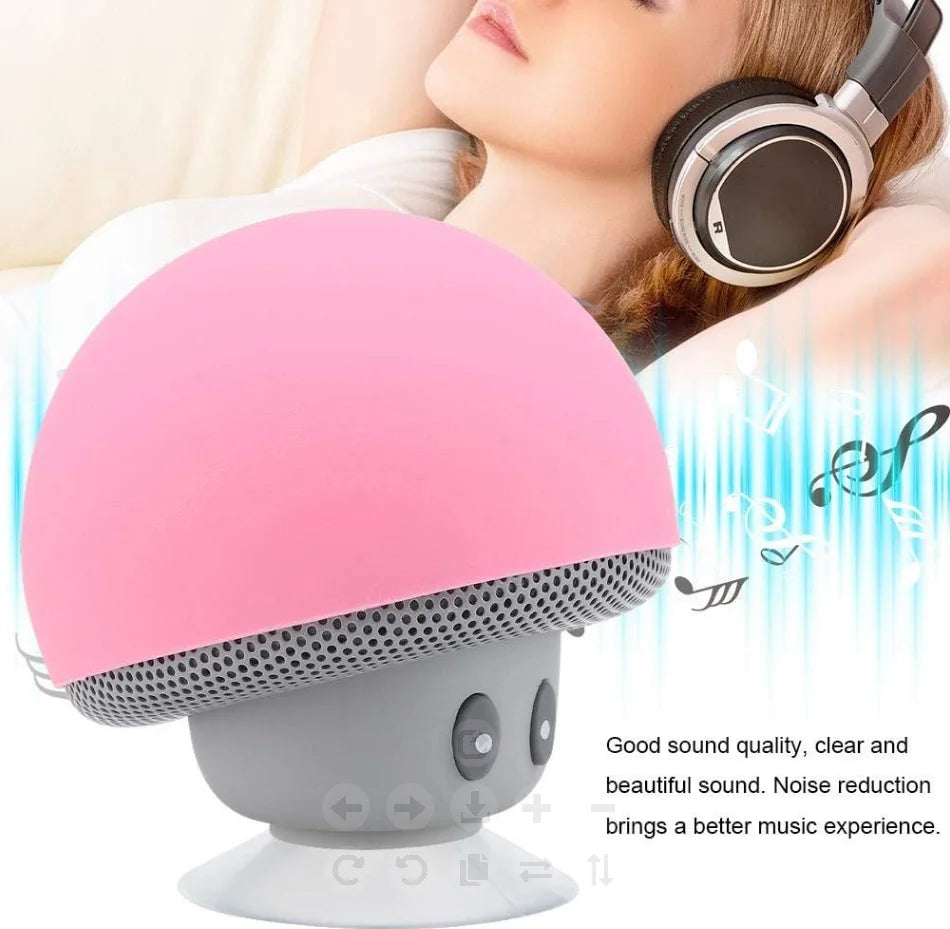 High-Quality Wireless Bluetooth Speaker with Subwoofer and 30ft Range - Perfect for Cycling, Picnics, and Outdoor Use with Suction Cup