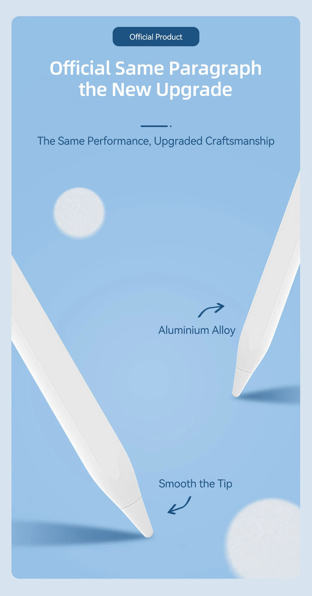 Product packaging with text on a blue background