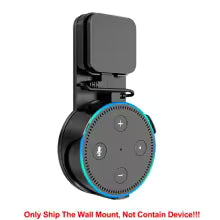 Wall mount for an Amazon Echo device without the device itself.
