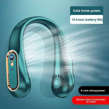 green fan with air gust 