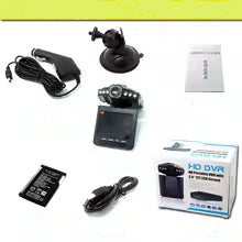 all the pieces for dash cam on white background
