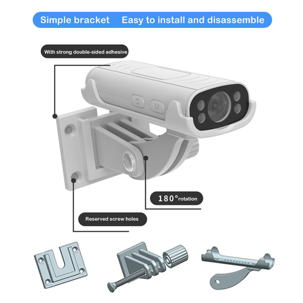 Webcam with bracket and installation components on a white background